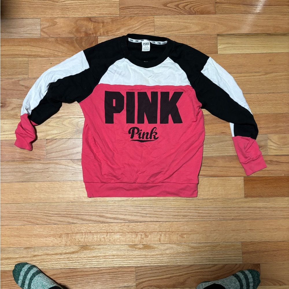 Victoria’s Secret Pink Colorblock Sweatshirt/ Jersey